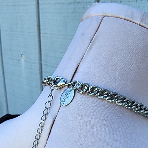 White House Black Market Chunky Glittery Beaded Jeweled Necklace 16"-18.5" EUC - Picture 6 of 11